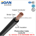 Photovoltaic Cable, Power Cable, Cu/XLPE (UL 44/ICEA S-95-658/NEMA WC70)